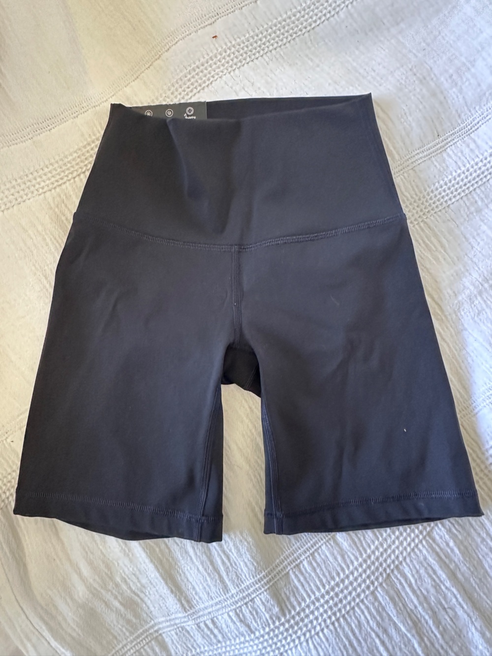 TNA Black High-Waist Bike Shorts